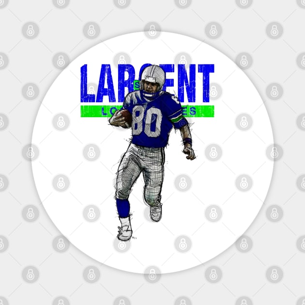 Steve Largent Seattle Sketch Magnet by Buya_Hamkac